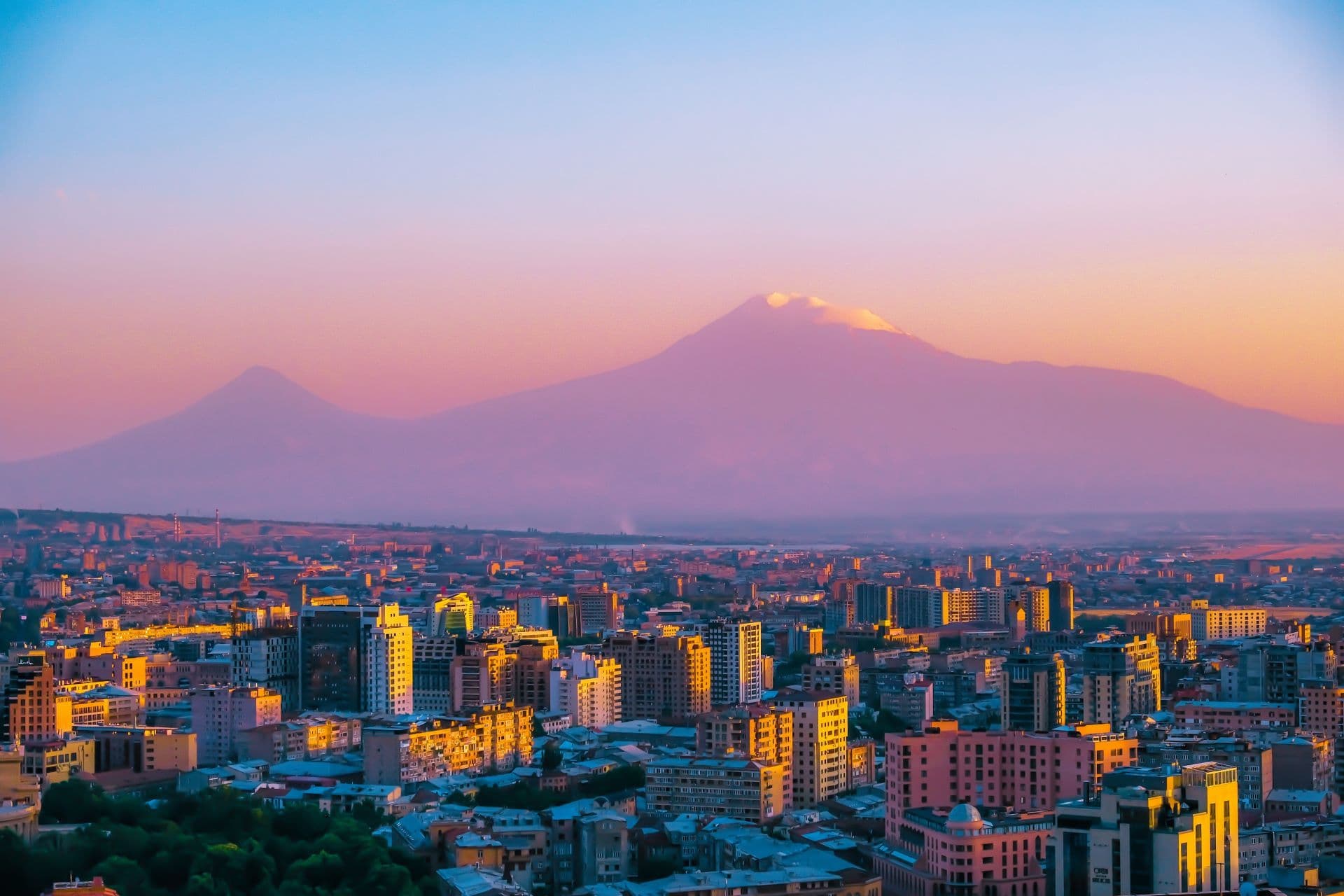 Flying to Armenia