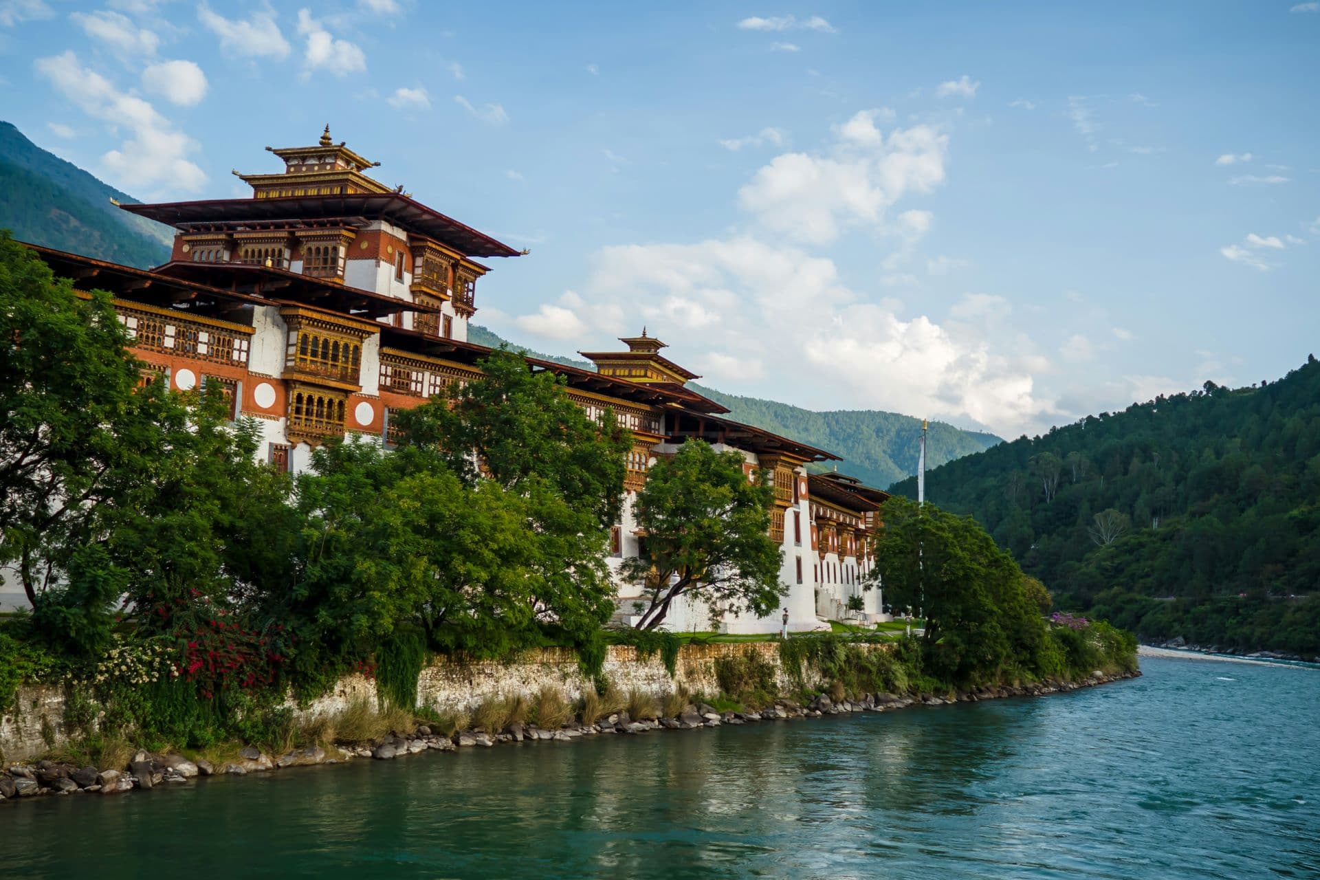 Flying to Bhutan