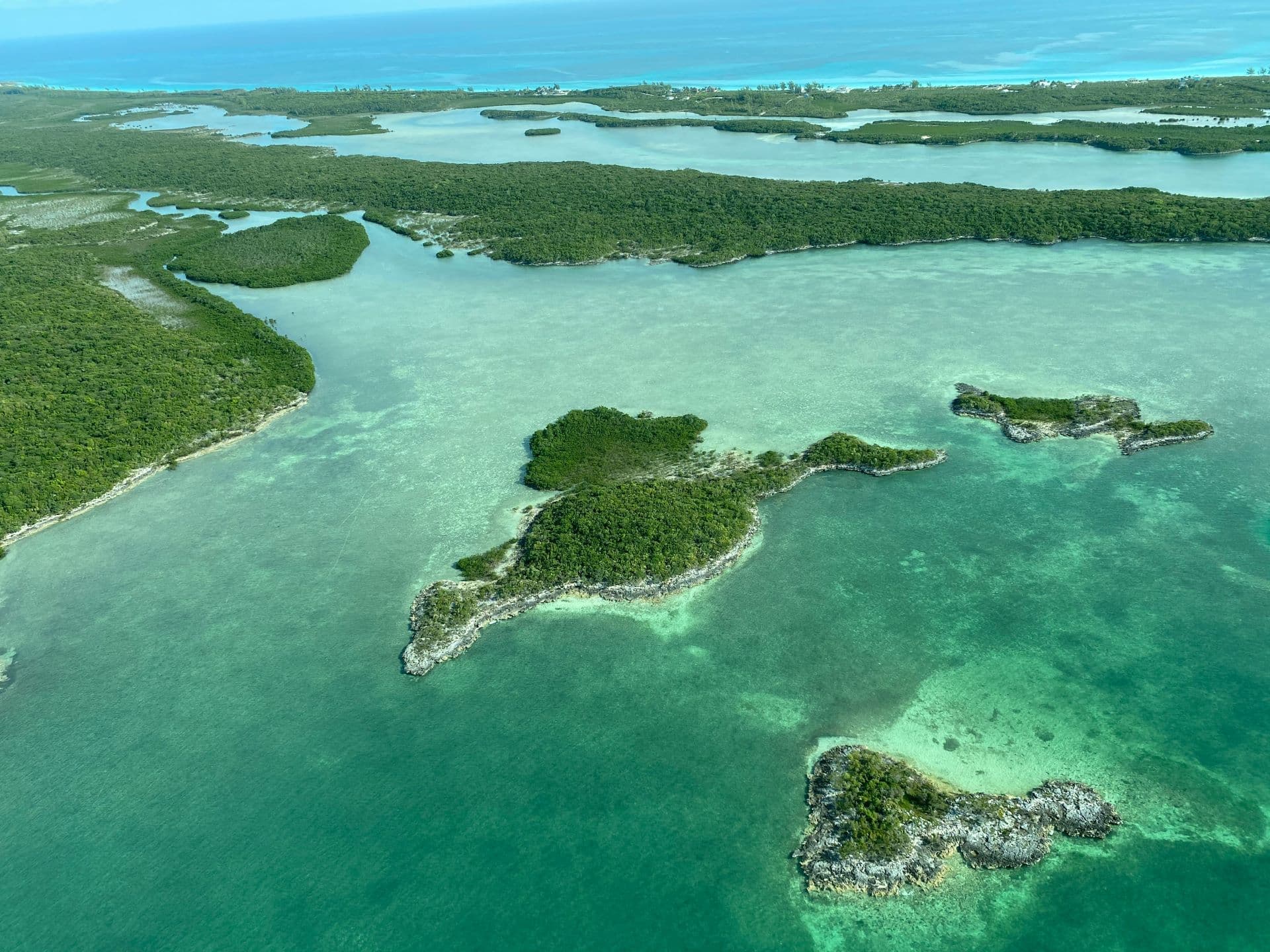 Flying to the Bahamas