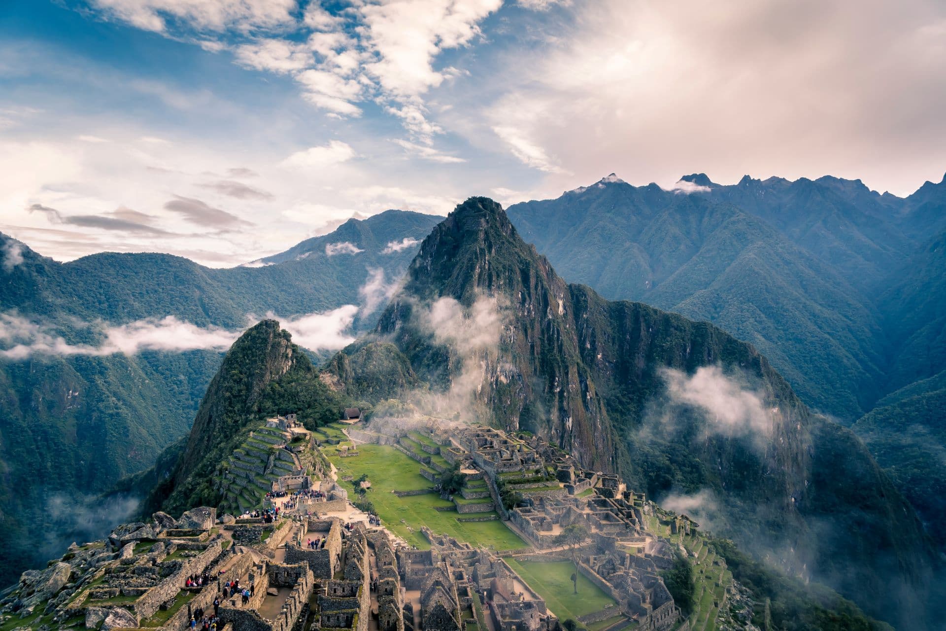 Flying to Peru